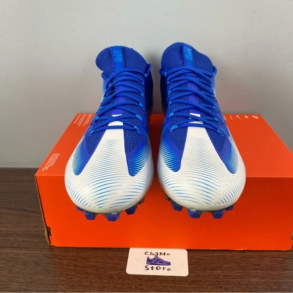 Nike Vapor Untouchable Pro Football Cleats Blue White 833385-400 Men’s Sz 16